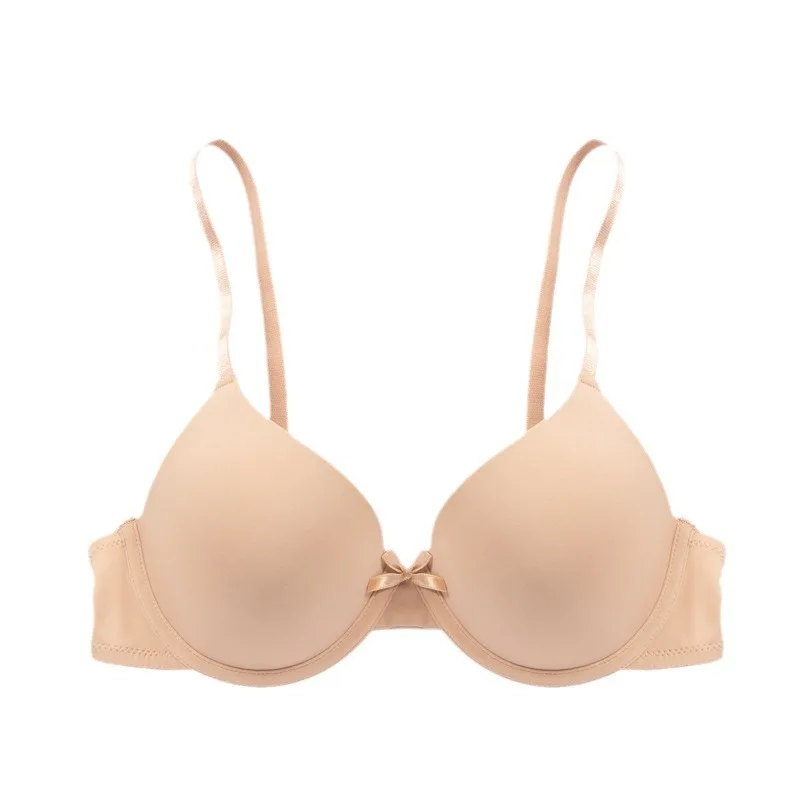 Schmetterlingsknoten Verstellbarer Mädchen-Doppelschultergurt 3/4 Cup Damen-BH Übergröße Formgebend Anti-Durchhängen Push-Up Damenunterwäsche