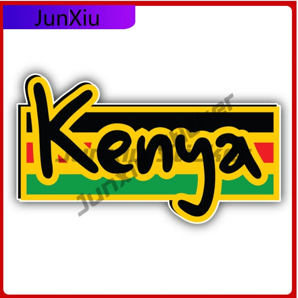 

Kenya Art slogan Funny Helmet UV Resistant Vinyl sticker decal bumper car Wall Decoration Waterproof Fade Resistant Unique