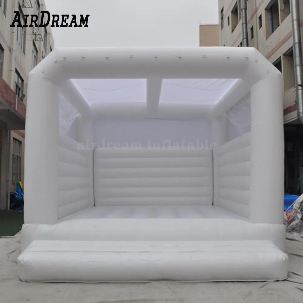 Jersey inflable blanco personalizado para boda, casa de rebote, castillo de salto hinchable, juguetes para adultos y niños al aire libre para fiesta