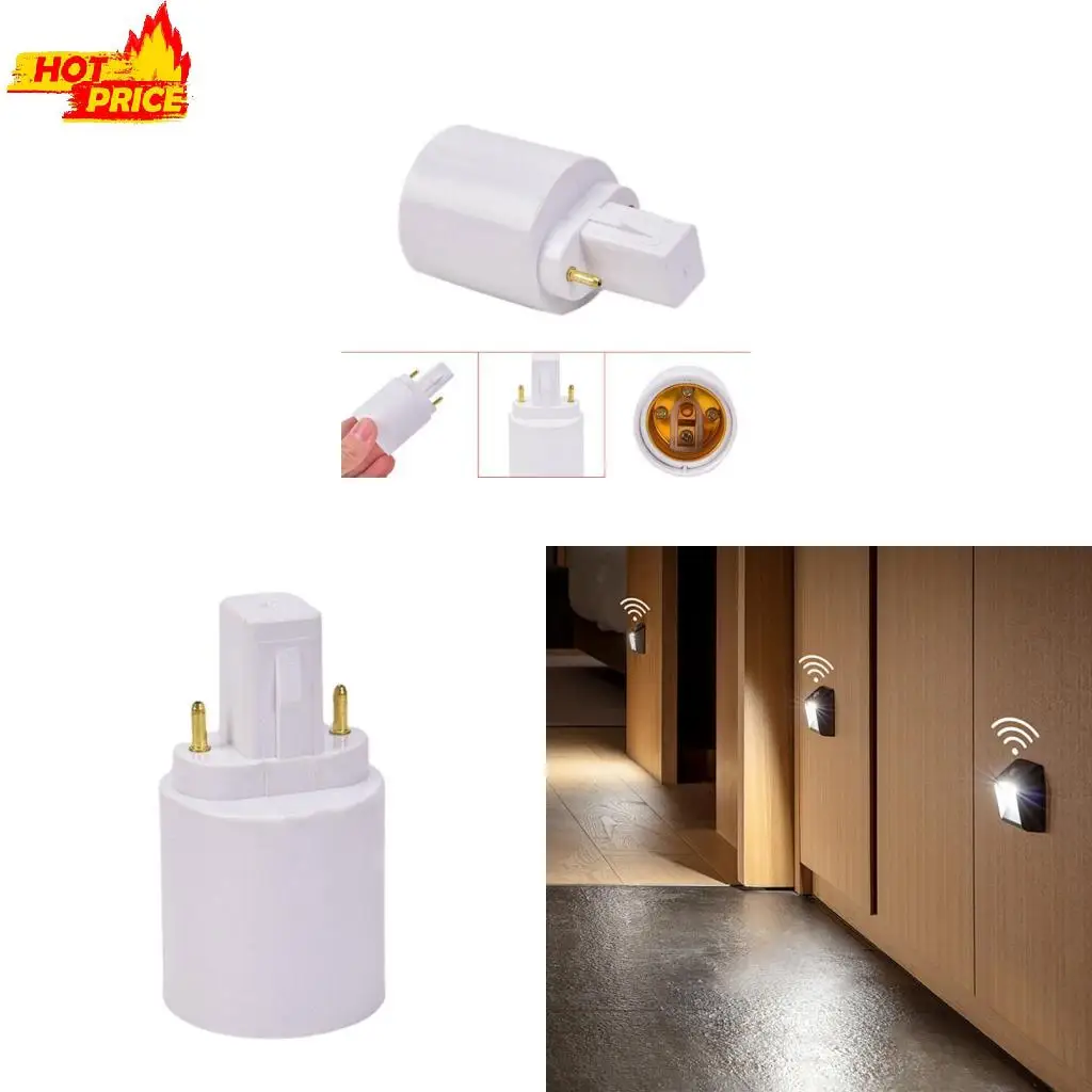 Adaptadores conversión 5 piezas G23 E26/E27 para accesorio adaptador lámpara bombillas LED