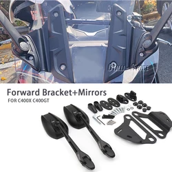 For BMW C400 GT  C 400X 400GT c400x c400gt C400GT C400X Motorcycle Accessories Rearview Mirror Forward Metal Bracket Kit Black