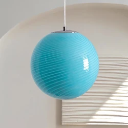 Glass Pendant Light  Murano Lollipop Colorful Bubble Creative Medieval Restaurant Bedroom Children's Room Light Lustre