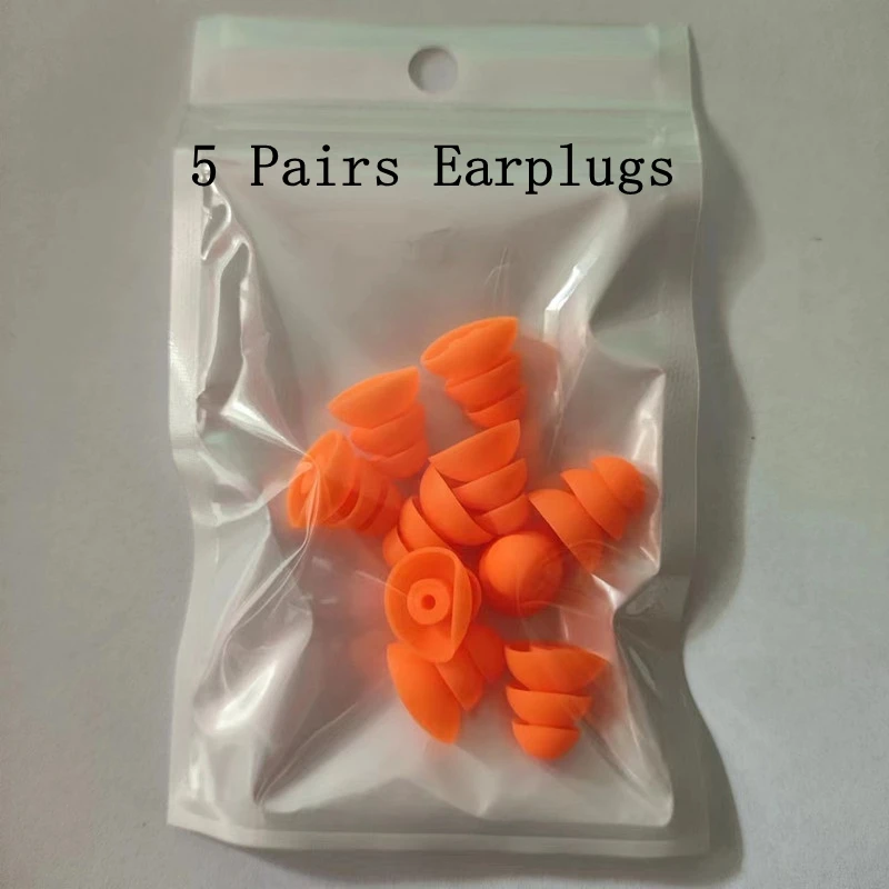 32dB Noise Reduction Soft Silicone Head-Mounted Earplugs Blue Black Orange Anti-Noise Protector for Sleeping Working Daily Use