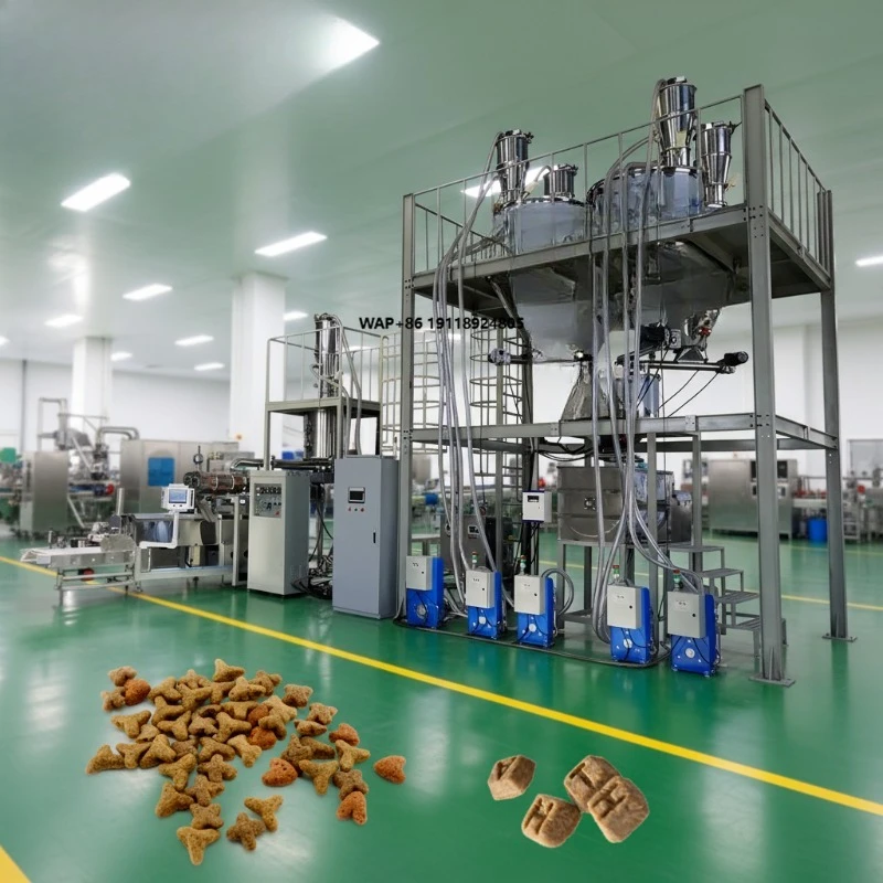 Full Automatic Pet Food Production Line Cat Kibble Dry Dog Food Pellet Processing Extruder Making Machine