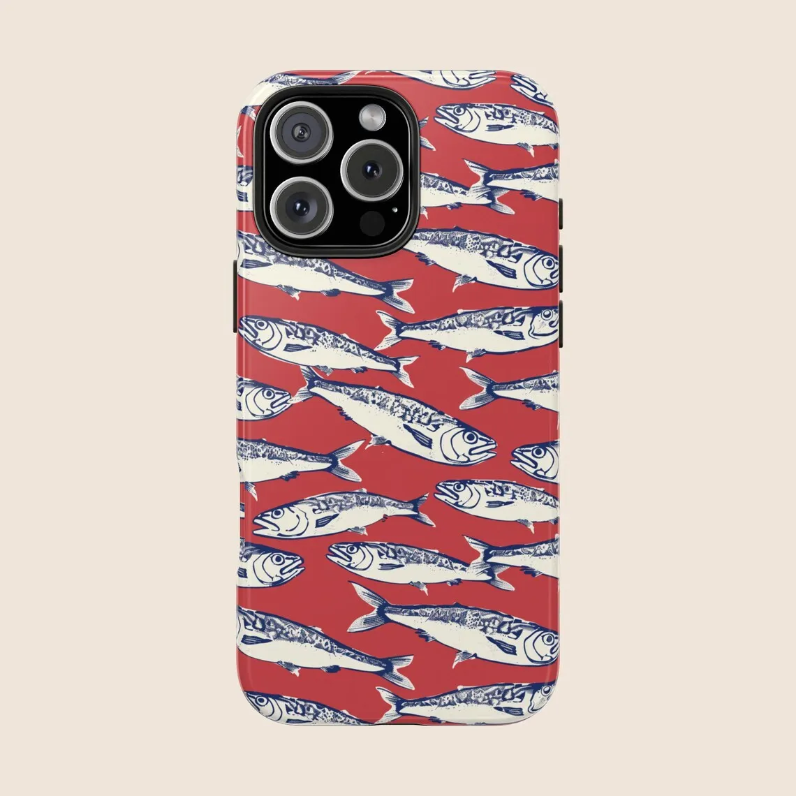 

Salted fish print luxury design Phone Case for iPhone 17 16 15 14 13 12 11 7 8 Air Pro Max Plus Luxury Double-layer Back Cover