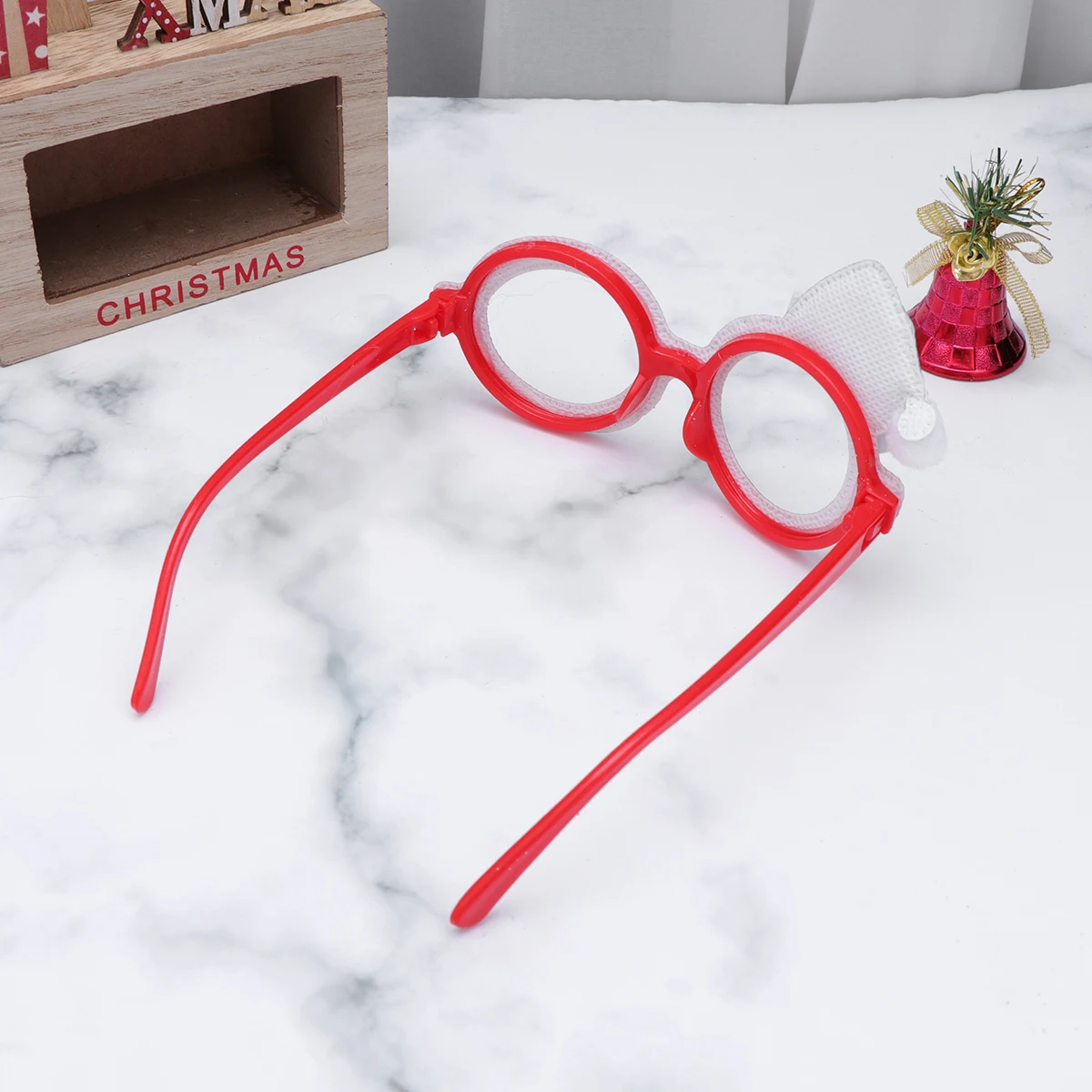 

6 PCS Santa Hat Glasses Xmas Funny Eye Party Christmas Decorations Props Costume Cute
