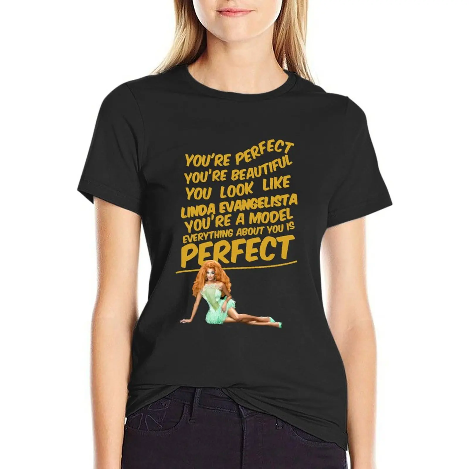 Valentina, you're perfect, you're beautiful... T-Shirt shirts graphic tees summer top plus size t shirts for Women loose fit