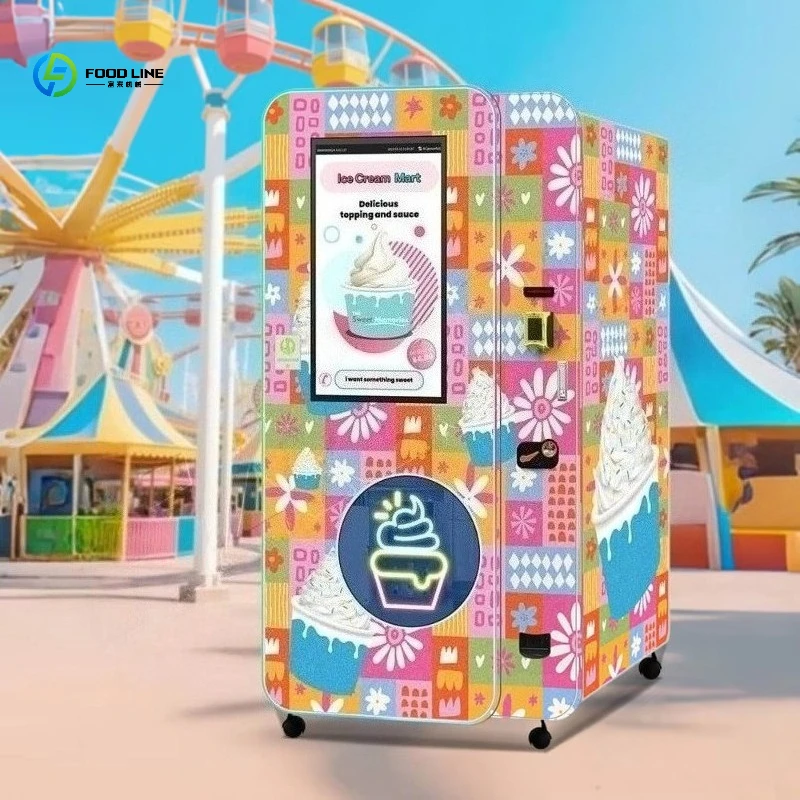 FL Customized Vending Machine Supplier Automatic Ice Cream Vending Machine Commercial Outdoor Ice Cream Vending Machine