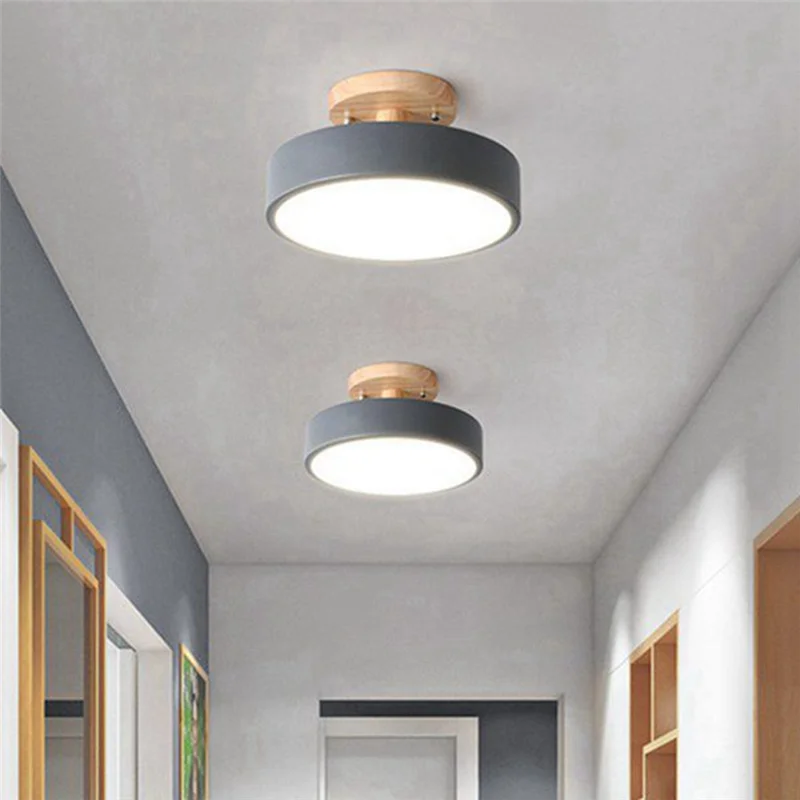 

Pink Ceiling Lights Modern LED Nordic Wood Lighting Fixture Indoor Luminaire Kitchen Living Bedroom Bathroom Easy Install
