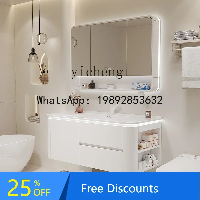 AA bathroom cabinet can be placed sweeping  integrated basin bathroom cabinet washstand