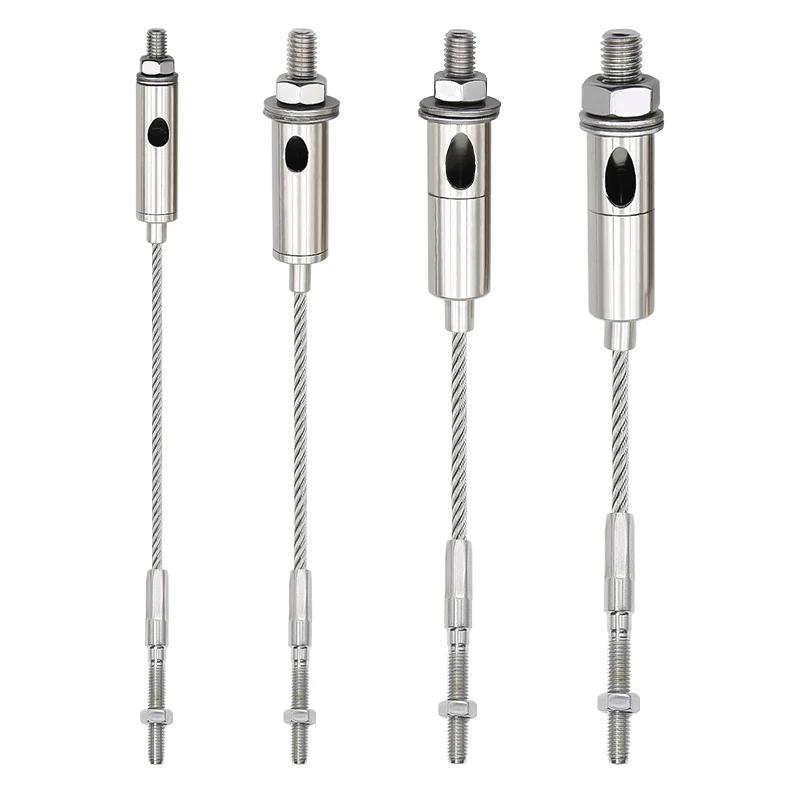 

2mm/3mm/4mm/5mm 304 stainless steel wire cable, with fixed ropes, bolt connectors, and adjustable wire suspension ropes