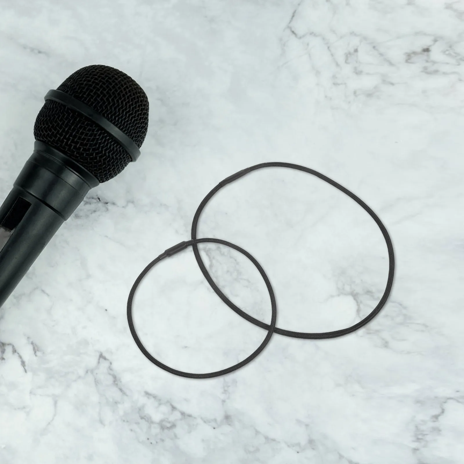 

12pcs Microphone Shock Mount Rubber Rings Anti-Vibration For Studio Home Recording Black Replacement Elastic Bands Mic Holder