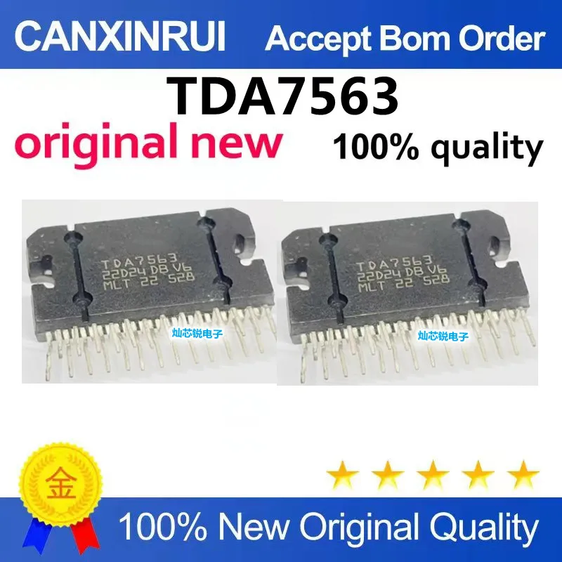 (5-100piezas)TDA7563 ZIP27 foot car audio amplifier chip through-hole integrated circuit block original genuine