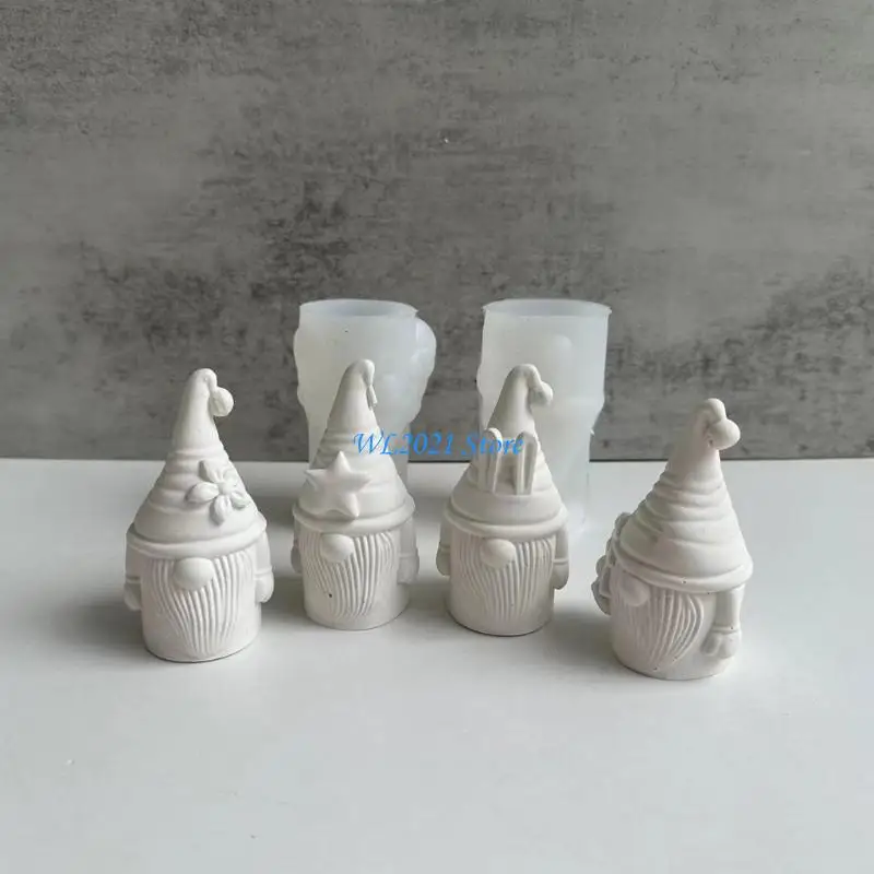 

G5GC Face-less Old Man Mold DIY Dwarf Ornaments Easter Spring Party Supplies