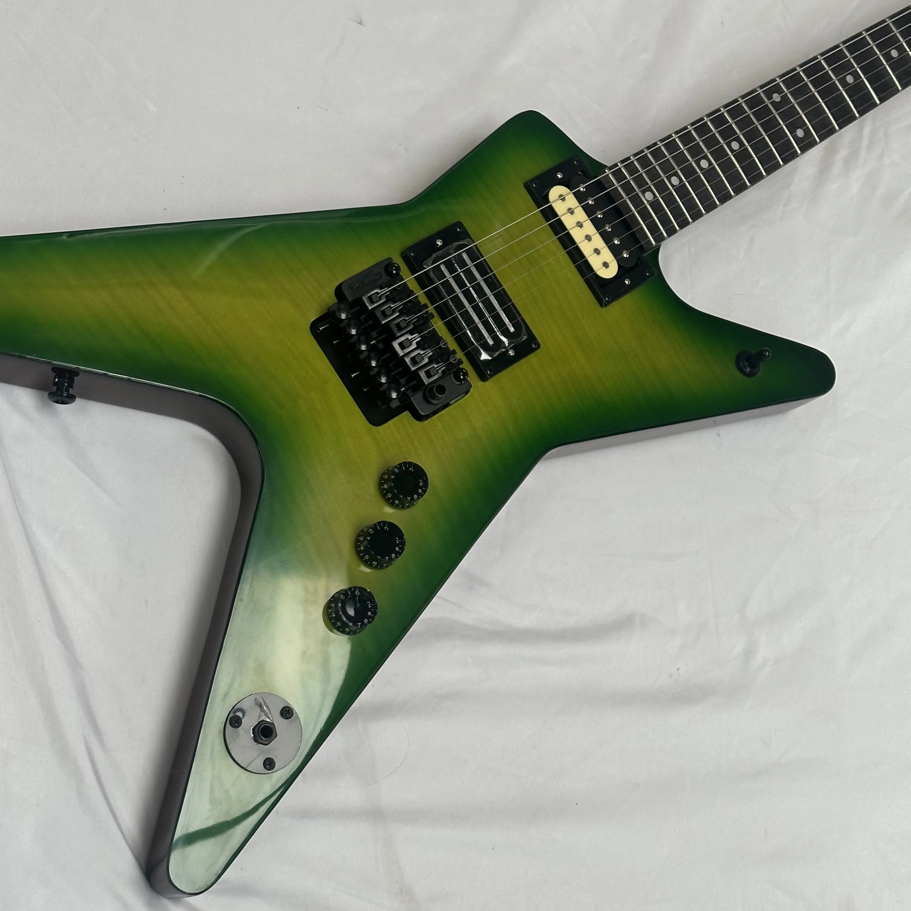 Green Dimebag Wash bur.n Electric Guitar Burst Color Solid Body Free Shipping Guitars inStock guitarra black hardware guitar