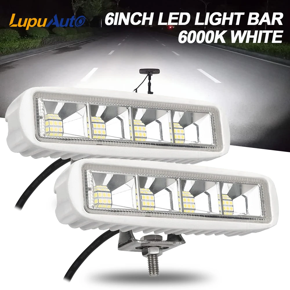

LupuAuto 72W 4x4 24 LED Working Bar Offroad SUV ATV Tractor Boat Trucks Excavator Car Work Light LED Bar 12V 24V Led Combo Beam