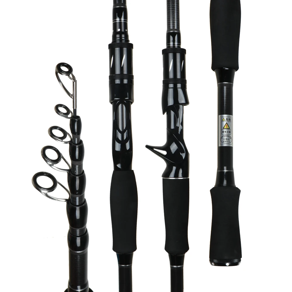 best telescopic fishing rod aliexpress Rod, 6.9ft 2Pcs Fishing Rods Set, Carbon Fiber Fishing Pole, 2PCS Spinning and Reel Combo with Carrier Bag Freshwater Fishing Rod and Reel Combos Kits Fishing Gear best aliexpress fishing rod and