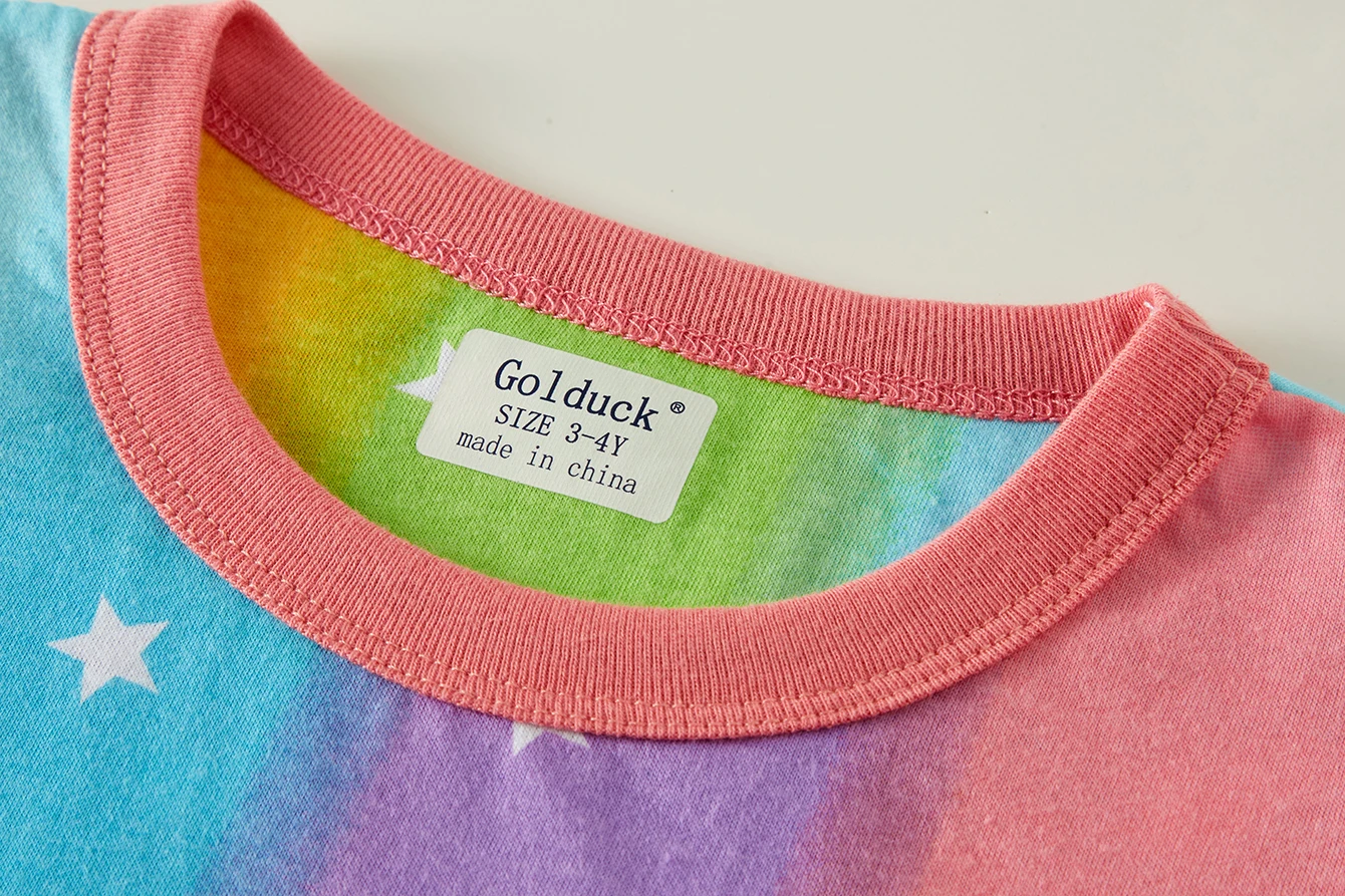 Kinderkleidung Frühling und Herbst Langarm Lange Hosen Unterwäsche-Set Pyjama-Set Mädchen Buntes Einhorn Hauskleidung-Set – Detail 10