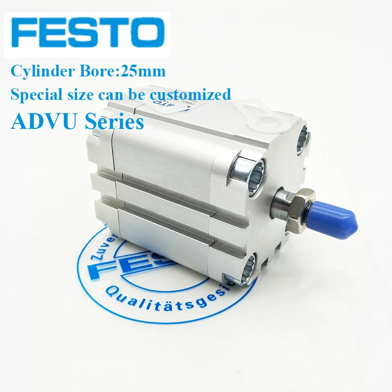 Festo Bore Size 25mm ADVU-25-5/10/15/20/25/30/35/40/45/50-A-P-A Compact Cylinders ADVU/AEVU Series