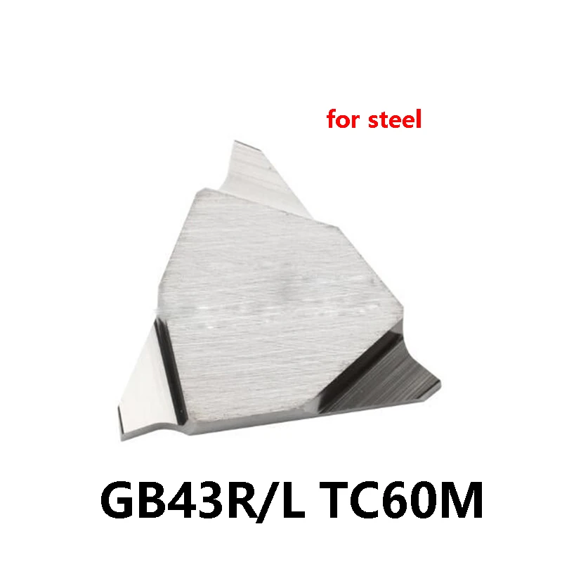 

GB43 GB43R GB43L Original Carbide Inserts GB43L250 GB43R050 GB43R050R TC60M GB43R200 Grooving CNC Cutter Turning Tools for Steel