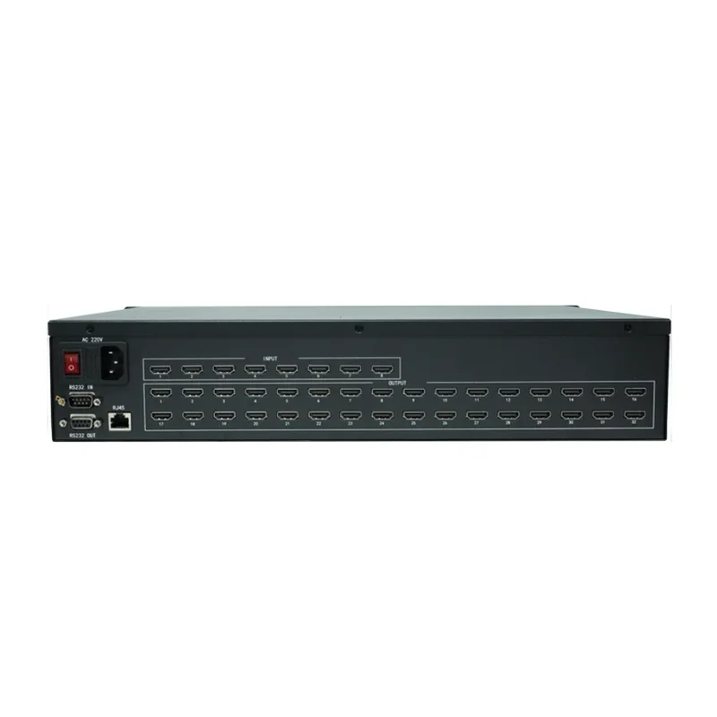Matrice d'Entrée 4K, 8x32, avec LAN Rs232, Audio Vidéo, Cctv, AV