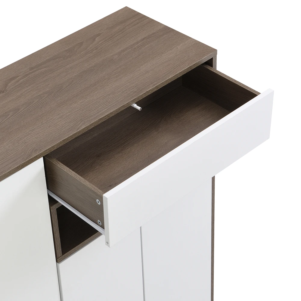 Schuhschrank, Schuhbank, Schuhregal mit gepolstertem Sitz, vielseitige Schuhaufbewahrungslösung mit Regalen für den Flur 140*35*110 cm – Detail 18