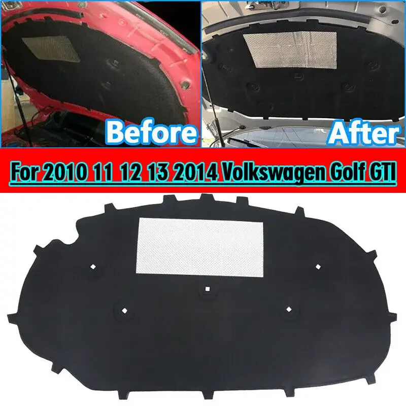 Hood Insulation Pad Liner For 2010 11 12 13 2014 Volkswagen Golf GTI 5K0863831G