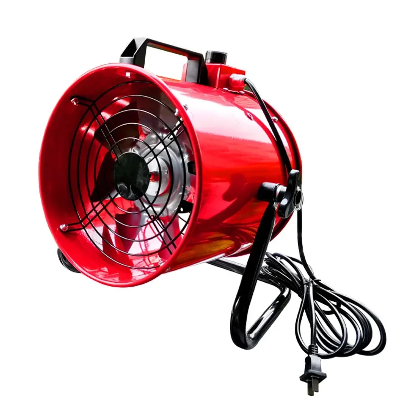 Removal Portable Mobile Exhaust Fan Industrial Powerful Portable Axial Fan 220V Ventilation Tunnel Marine Construction Dust Fan