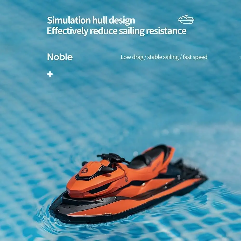 2.4G Rechargeable High - Speed Mini RC Speedboat - Ideal for Lakes, Pools | Great Gift for Kids & Adults