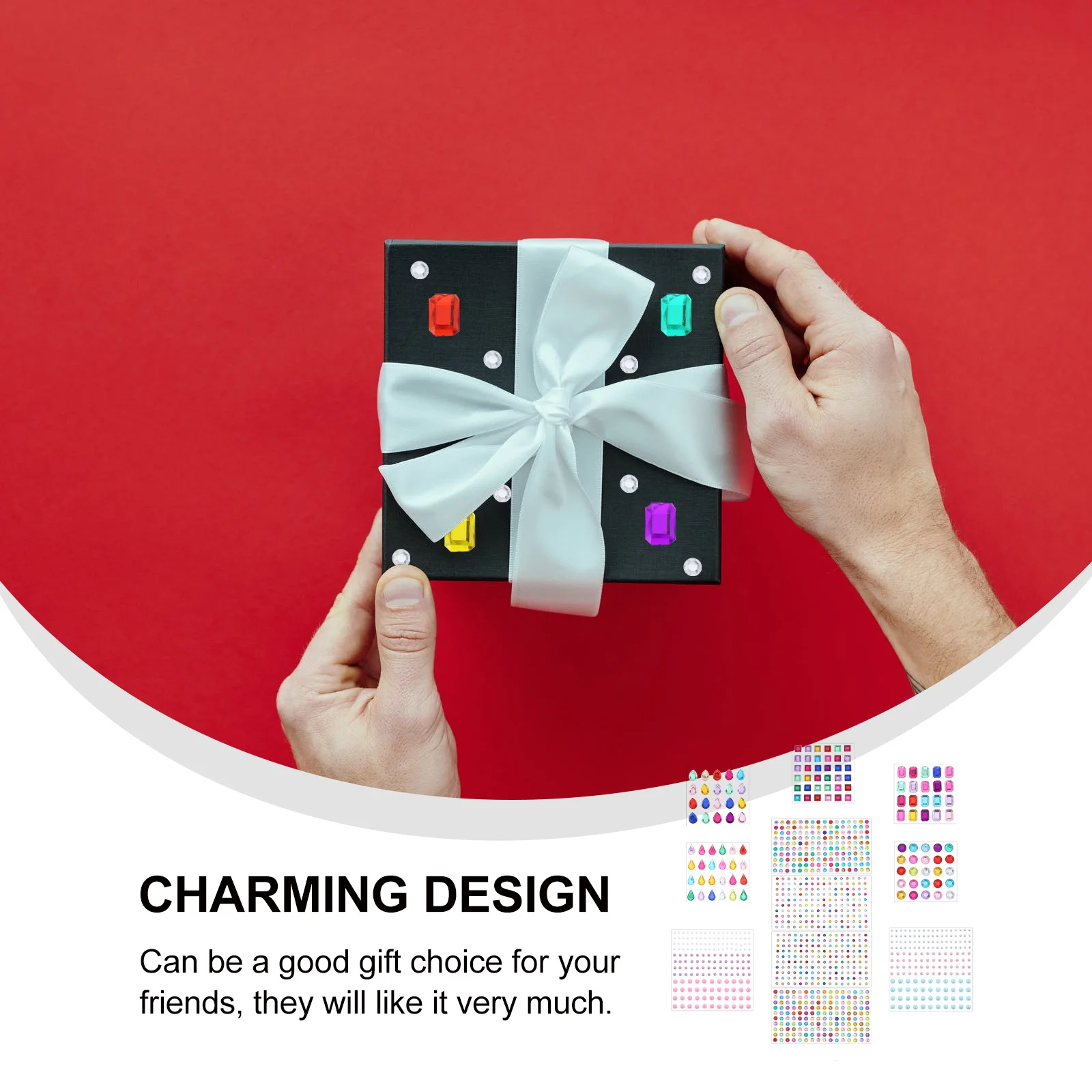 

Crystal Rhinestone Stickers Self Adhesive Diy Gems Decor For Phone Bag Box Acrylic Sticker Flash Design