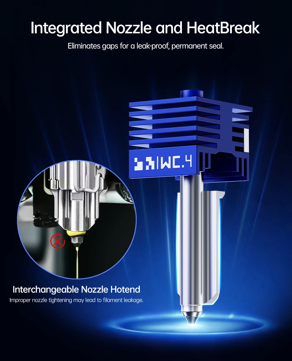BIGTREETECH Panda Juicer S‑WC Tungsten Carbide Hotend, Compatible with Bambu Lab H2D/H2S/H2C/A1/A1 Mini/A2L/P2S/X2D 3D Printers