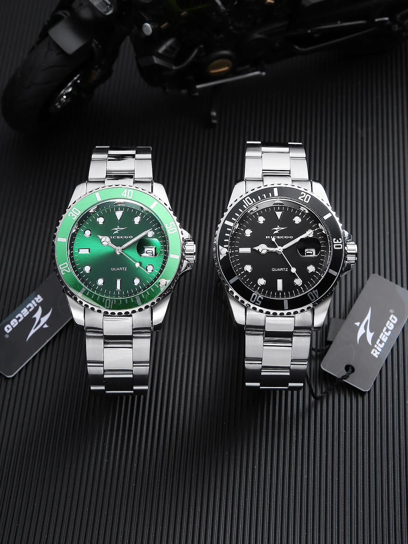 

Мужские деловые модные кварцевые часы из нержавеющей стали с круглым циферблатом и светящимся дизайном, модные и универсальные, подходят для части