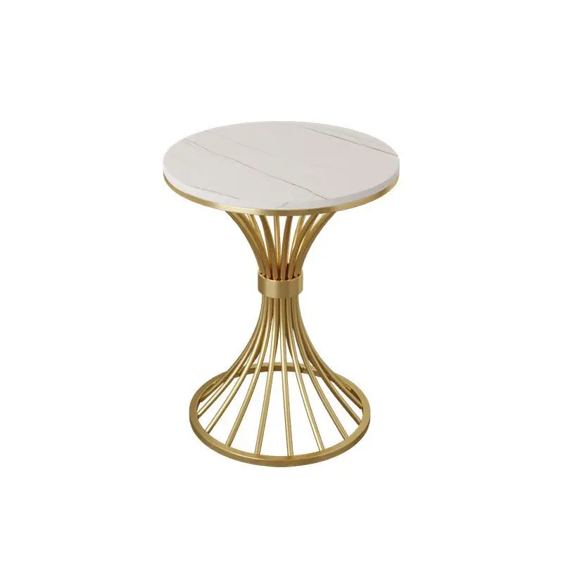 

Modern Luxury Marble Corner Side Table for Living Room Sofa or Balcony Small Table