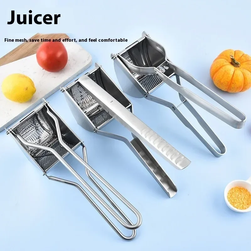 Potato Ricer Heavy Duty Stainless Steel Masher&Ricer Kitchen Tool Press Mash Perfect Mashed Potatoes Cutter Fruit&Vegetable Tool