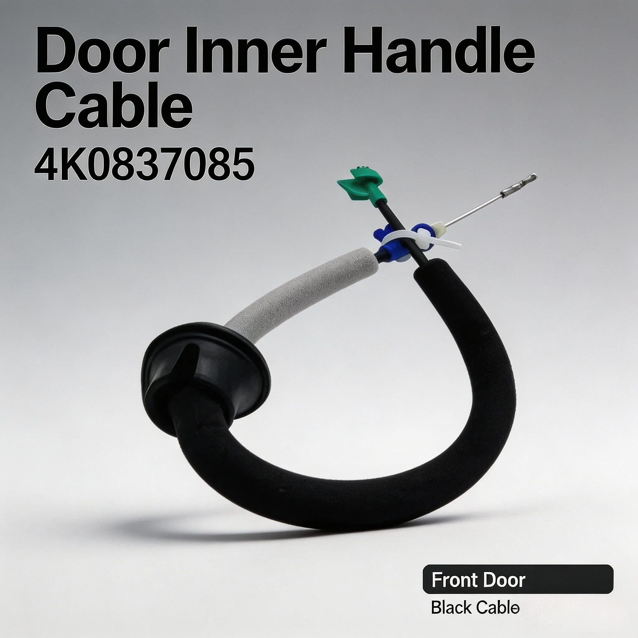 For a6 For s6 Front Interior Door Handle Cable Replacement Part 4K0837085 Wear Resistant Metal Plastic Construction
