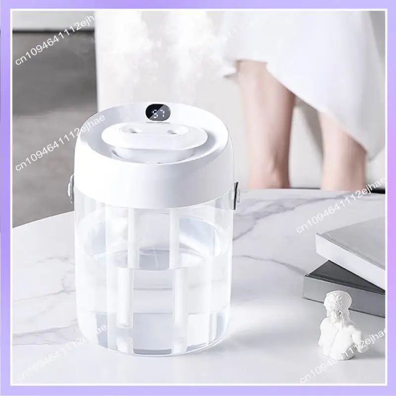 N83R 1 Uds 2L humidificador de doble boquilla escritorio de oficina atomizador de aire portátil USB recargable pantalla Digital nebulización de humidificación