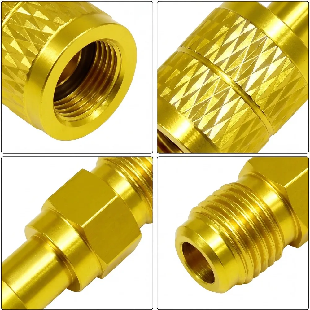 For Professional HVAC Repair for r32 Connector Brass Straight Connector As Shown In The Figure Spare Seals Included
