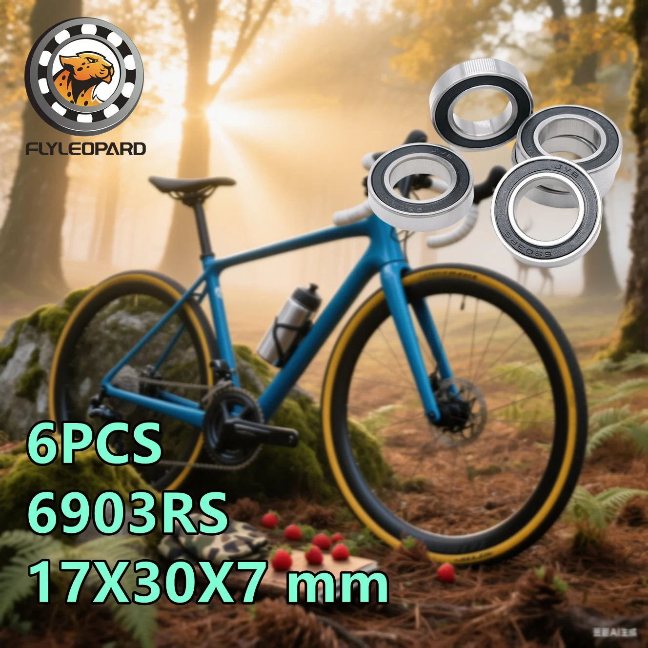 6PCS 6903RS Bearing…