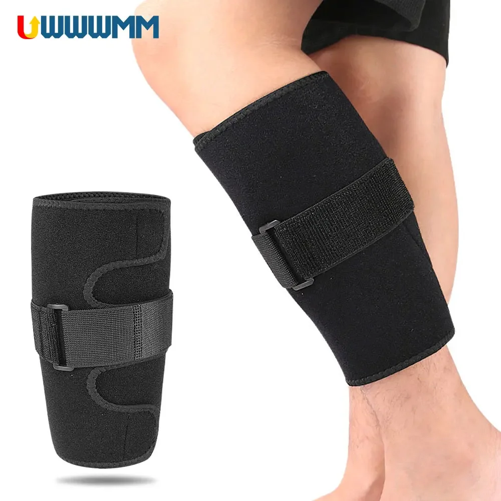 New Calf Braces for Men Women - Adjustable Shin Splints Support Wrap for Torn Calf Muscles, Lower Leg Compression Sleeves Guards