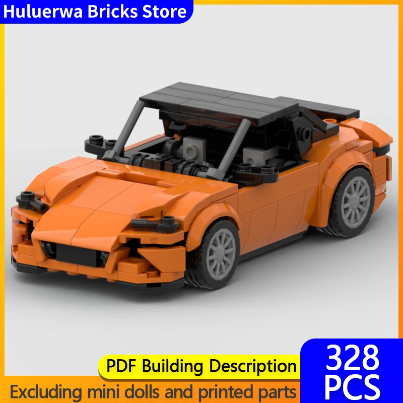 

City Car Model MOC Building Bricks MX-5 Miata Convertible Sports Car Modular Technology Children Holiday Gifts Assemble Toy Suit