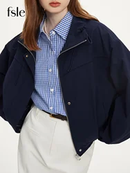FSLE Autumn Outdoor Chic Jacket For Women Cleanfit 2024 Fall New All-Match Female Fashion Casual Coat 24FS13075