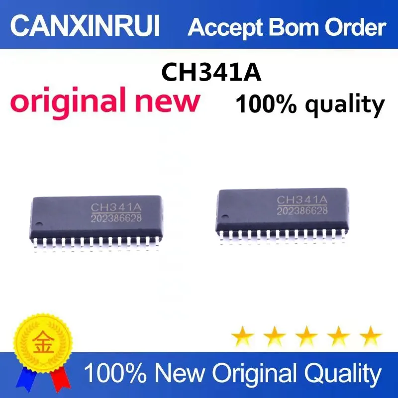 

New original CH341A CH341 patch SOP-28 USB serial chip in stock can be shot directly