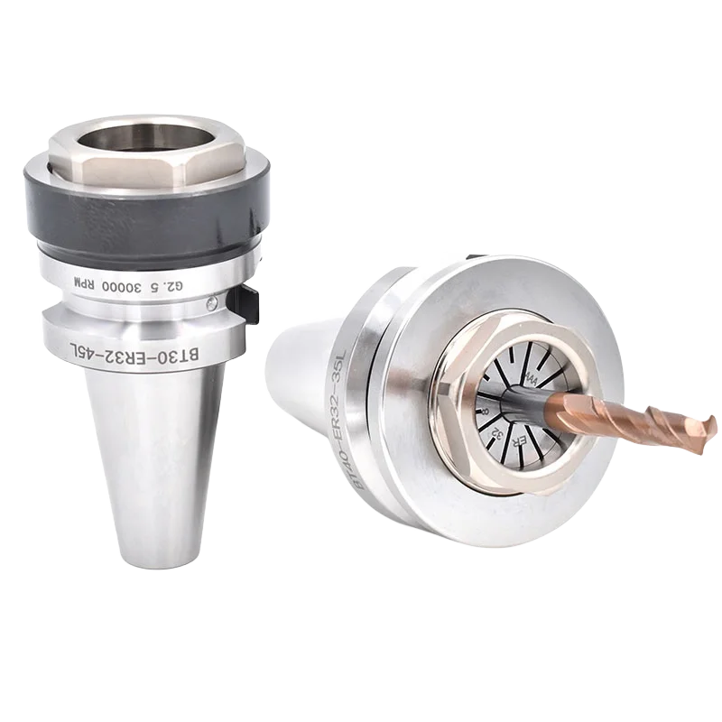 الدقة DIN69871 حامل أدوات مخروطي قصير SK40 CAT40 BT40 ER32 35L BT30 ER المكسرات المدمجة داخل كوليت تشاك لآلة مخرطة CNC #3