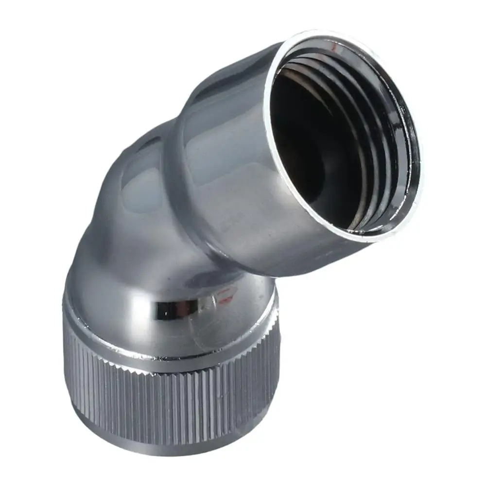 Connector 45°Angle Shower Arm Adapter Chrome Bathroom