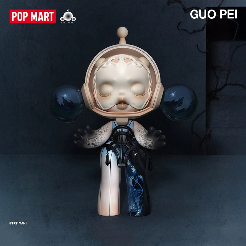 

POP MART MEGA SKULLPANDA 400% GUO PEI - Серия «Другой мир», Оригинальная таинственная коробка-сюрприз, игрушка-кукла, милый настольный декор