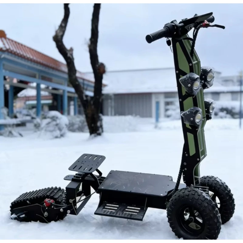 

Electric Snowboard All-Terrain DIY Motor 30 km/h Double Sleigh Track Folding Snowmobile
