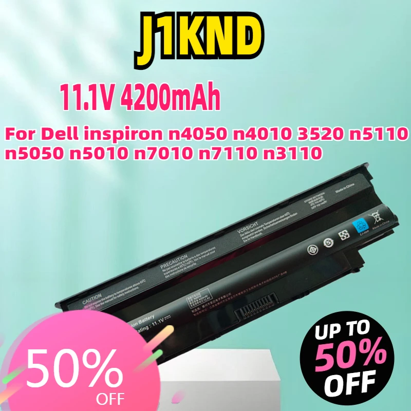 

J1KND Battery Replacement Laptop Battery 11.1v 48wh for Dell inspiron n4050 n4010 3520 n5110 n5050 n5010 n7010 n7110 n3110