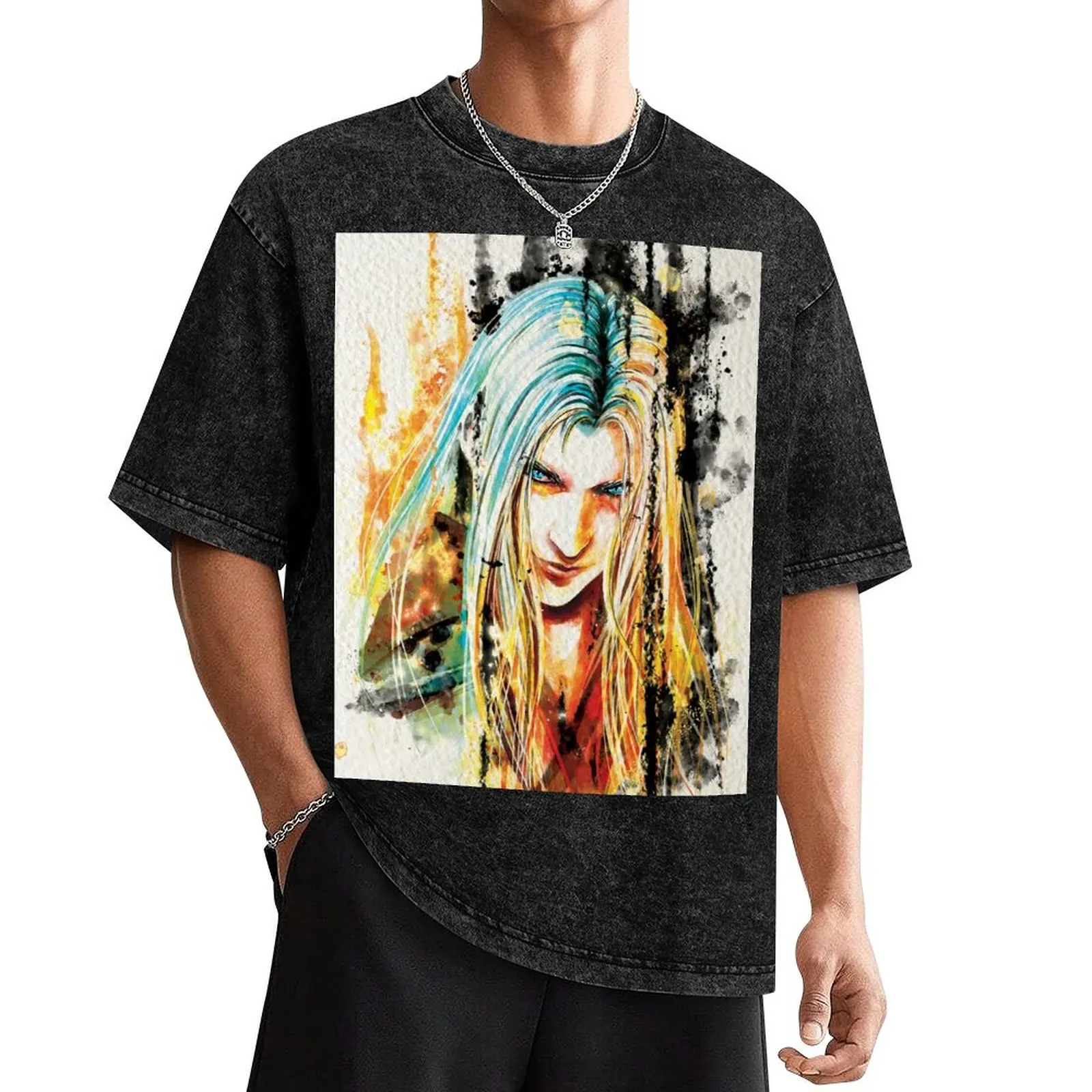 

Sephiroth T-Shirt vintage anime shirt graphic t shirt vintage cute tops croswit shirt man t for men