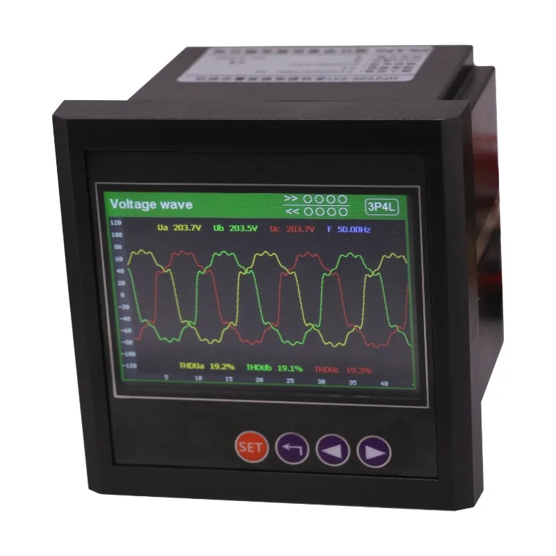 3 phase multifunction power quality analyzer power analyzer meter harmonic analyzer