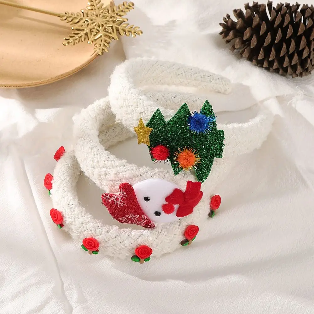 Creative Hair Accessories Christmas Headband Merry Chritmas Hairband Santa Claus Hair Hoop Xmas Headpiece Antler Hair Hoop Party